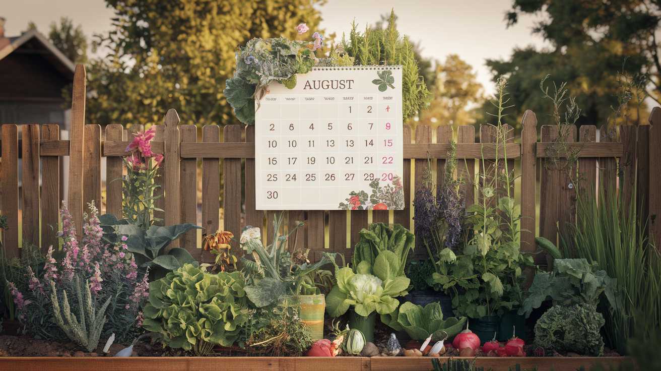 Le calendrier du jardin : Août